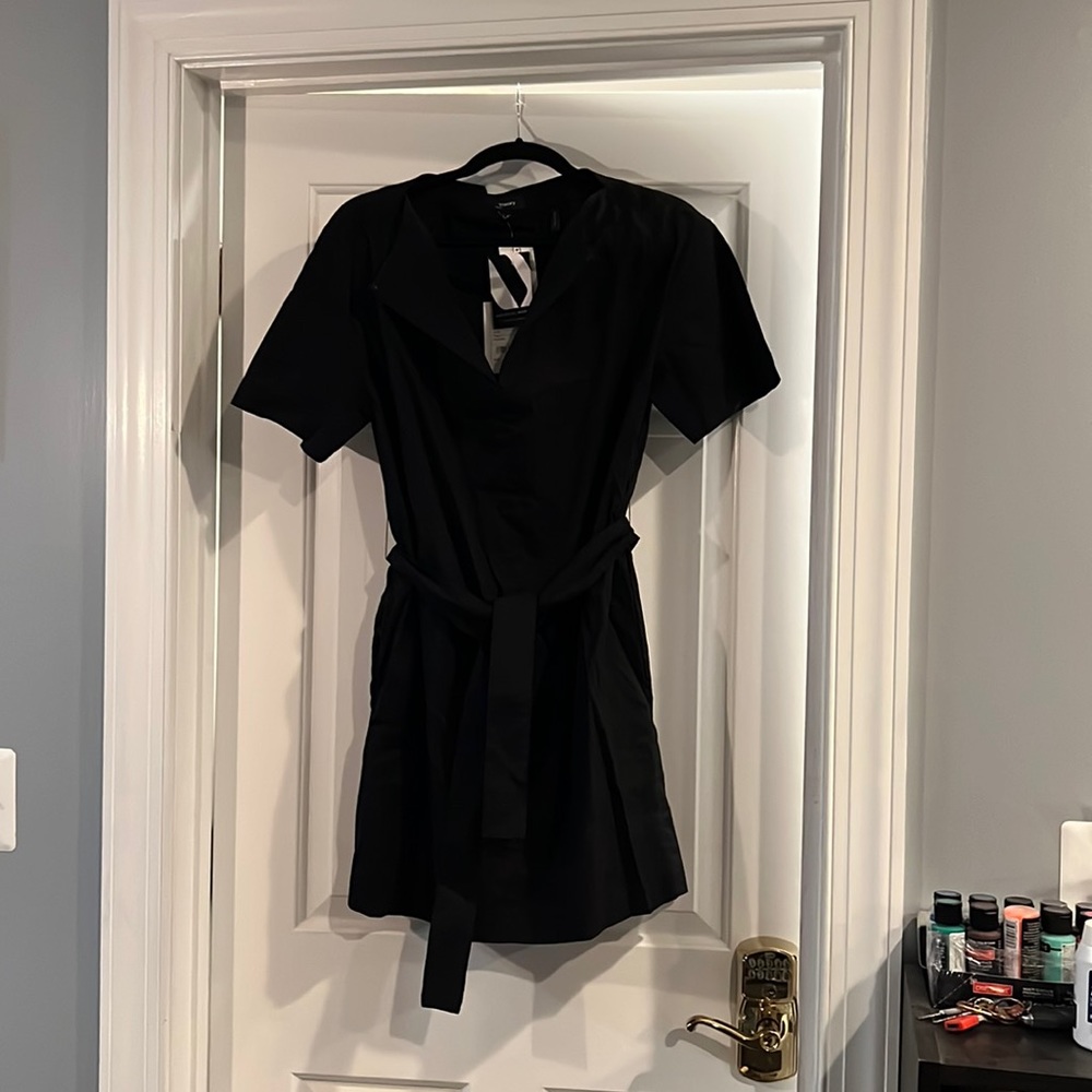 Theory black dress size 6 NWT